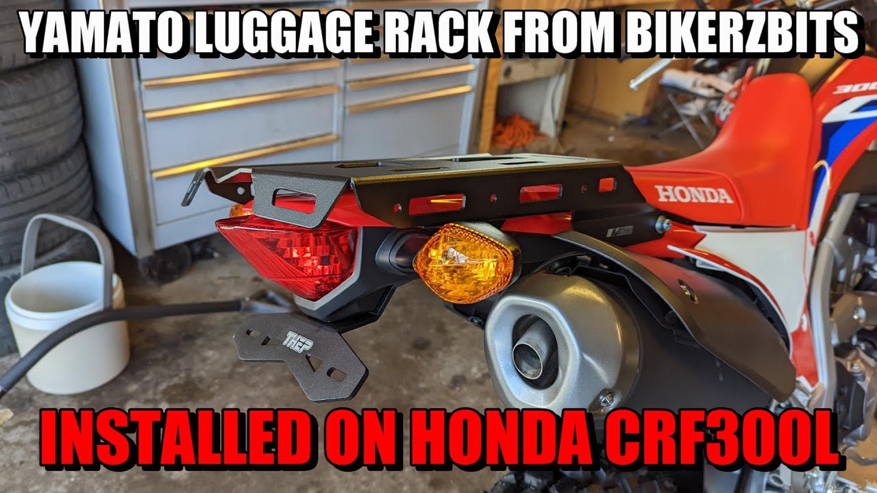 YAMATO LUGGAGE RACK FROM BIKERZBITS INSTALLED ON HONDA CRF300L