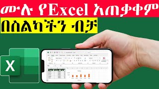How to use MS Excel in Mobile Phone / ሙሉ የኤክሴል አጠቃቀም / በስልክ ብቻ