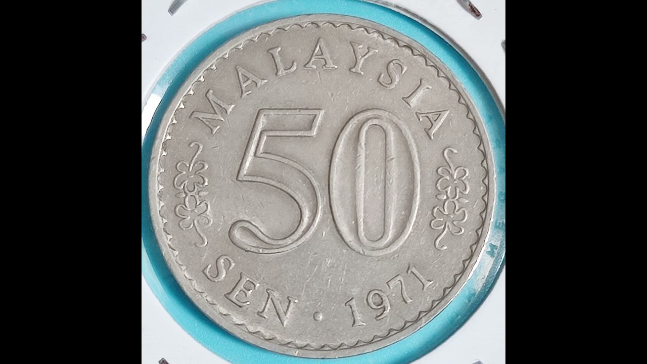 TOK AKI NUMISMATIC 50CENT MALAYSIAN COIN 1971, 1977, 1978, 1979, 1988 (NORMAL) AND 1988 (DOT.
