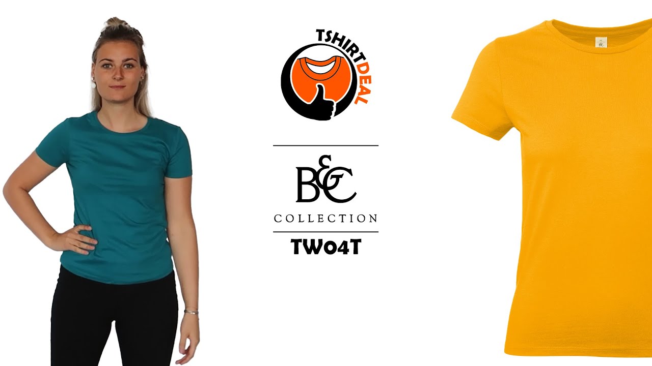 B&C Dames T-shirt bedrukken met logo of tekst Tshirtdeal