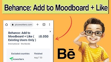 Behance: Add to Moodboard + Like Task in PicoWorkers | How to earn money from PicoWorkers | #pico