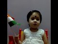 Proud to be an indian  jana gana mana by a little cute girl