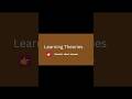 🎯 Learning Theories |Short  Answer|   MBAQuick Revision