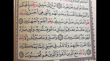 تلاوة عطرة من اواخر سورة النحل للشيخ بشير حوامدي