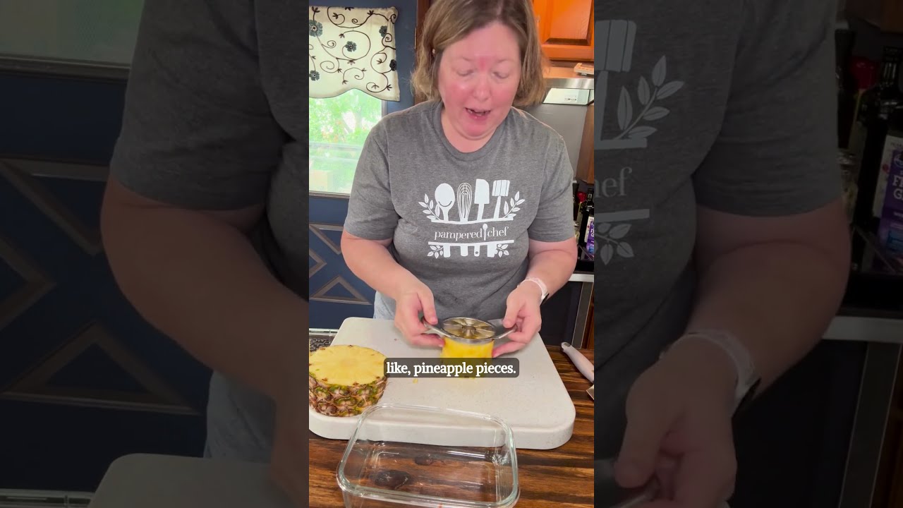  Pineapple Wedger Hack Bonus Tip Pampered Chef Fruit Prep Made Easy