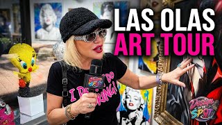 Exploring Art on Las Olas Boulevard with Perla Lichi Design on the Spot Approved
