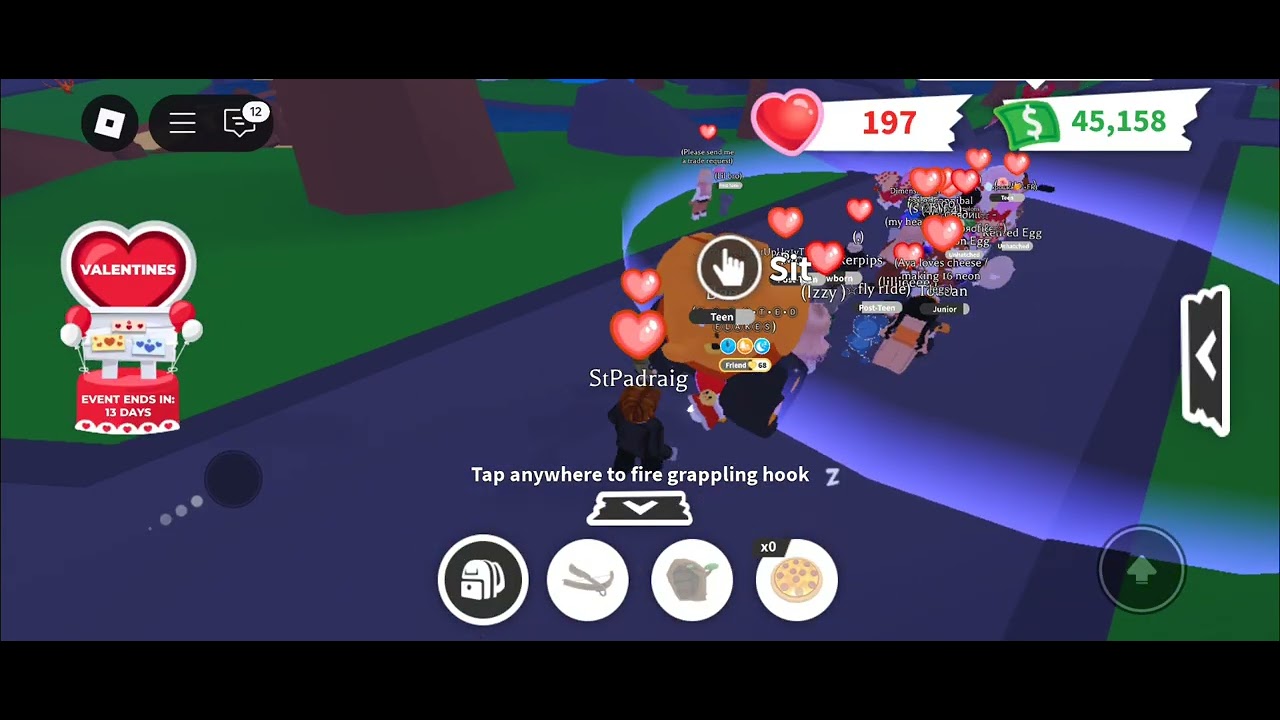 cupid dragon visits adoption island! adopt me valentines day 2025 💘☺️💝