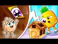 Inside the Tiny Dollhouse! Cardboard House Challenge | YUM YUM - Funny Kids Songs