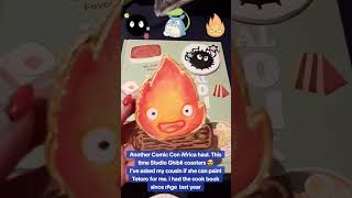 Studio Ghibli coasters and unofficial cookbook at Comic Con Africa 2023