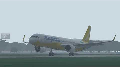 XPlane11 | CEB653 | Cebu Pacific A321NEO | Landing in Jakarta-Soekarno From Singapore Changi
