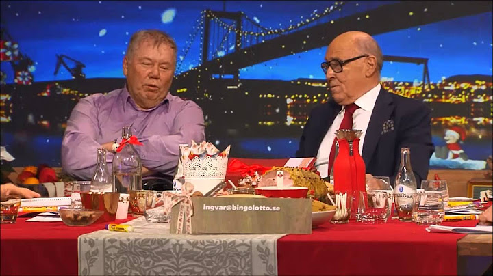 Tomten avslöjas i BingoLottos Uppesittarkväll - 23/12 2014