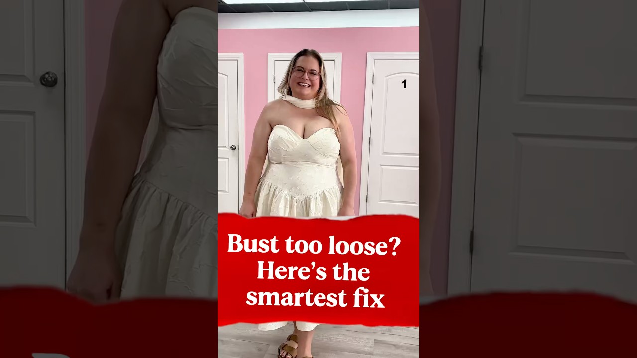 Bust too loose? Here&rsquo;s the smartest fix.#DressHack#FitFix#FashionTips#rubyalterations