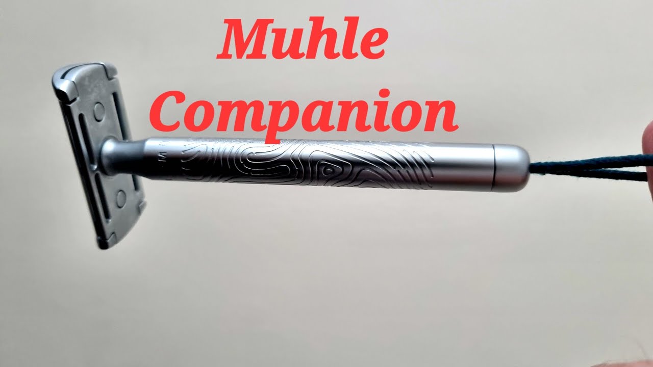 Muhle Companion Unisex DE Safety Razor. Stirling Soaps Scarn & Splash. DS Cosmetics Brush. Nacet.