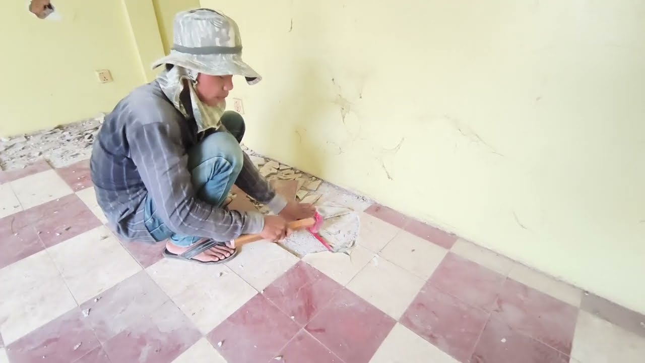 New action! Rebuild, start tearing down old tiles to lay new ones.Ep6
