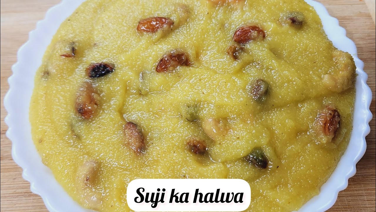 suji ka halwa semolina halwa recipe How to make dryfruits suji halwa YouTube