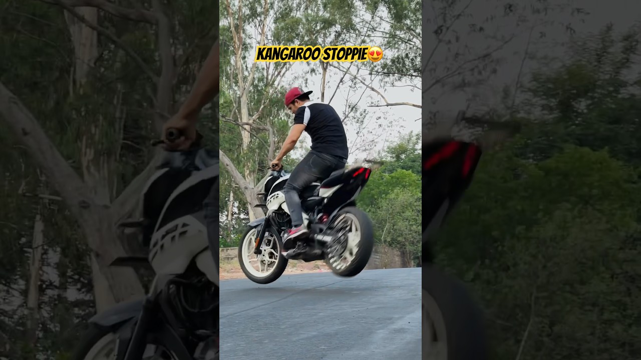 Kangaroo stoppie by faraz stunt rider 