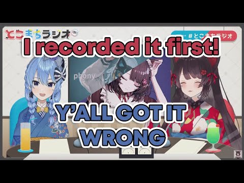 Everyone thought Suisei recorded Phony first but it was Toko【Hololive | Eng Sub】