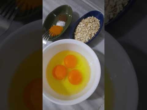 أكتشفو معي الشوفان مه بيض واجبه صحيهفطور او عشاء للذيذه 