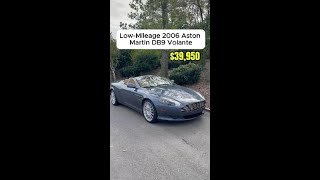30K Mile 2006 Aston Martin DB9 Volante