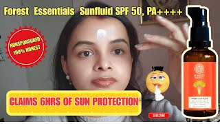  “Forest Essentials🌿Sunfluid ☀️🧴 SPF 50 – Luxury Sunscreen Review: Worth It?”✅❌