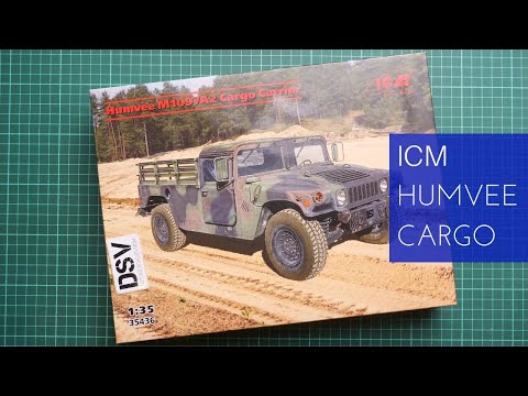 ICM 1/35 Humvee M1097A2 Cargo Carrier (35436) Review - YouTube