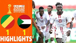 Congo vs Sudan Highlights 🔥 CAF African Nations Championship 2025 Group D