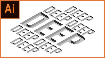 Deep Text Effect: Adobe Illustrator Tutorial