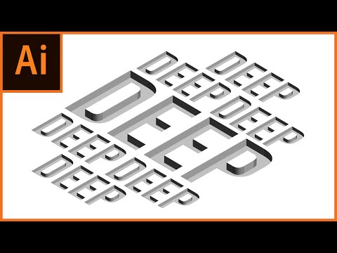 Deep Text Effect: Adobe Illustrator Tutorial