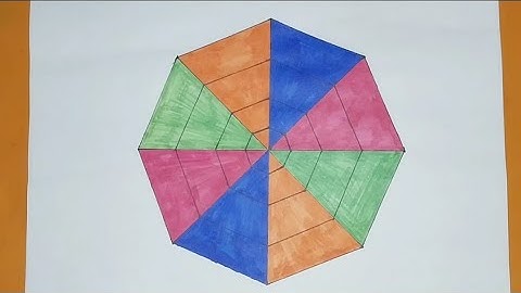 How to draw geometric octagon pattern || Geometric art🙏💢