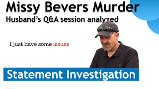 Missy Bevers's husband - is he suspicious?
