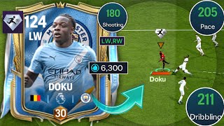 119 Ovr JEREMY DOKU Is Unstoppable 🔥🪄 - DOKU Card Review - Fc mobile 