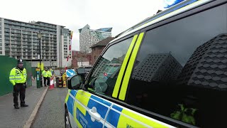 Cyclist Run Off The Road By Conservative Party Conference Police Convoy ‍♂❌