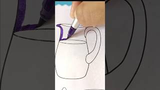 Jug Coloring for Kids 🎨 | Easy Drawing and Coloring #easycolouring #shorts #ytshorts