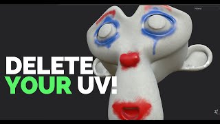 DELETE UV FOR AUTOMATION & TEXTURING - BLENDER & MAYA ARTIST!