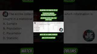 Statistical Sampling distribution and intervals Engineering Board Exam 2025 2026