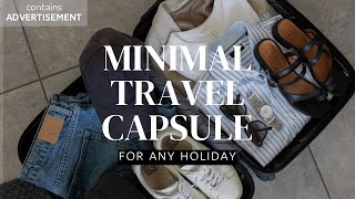 The EASIEST capsule packing method | what I packed for 9 days in Copenhagen