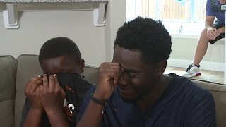 22-year-old raising his little brother after parents passed away gifted remodeled home in Katy