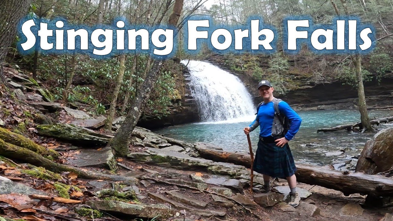 Скрытый райский уголок с водопадами у водопада Стингинг-Форк.