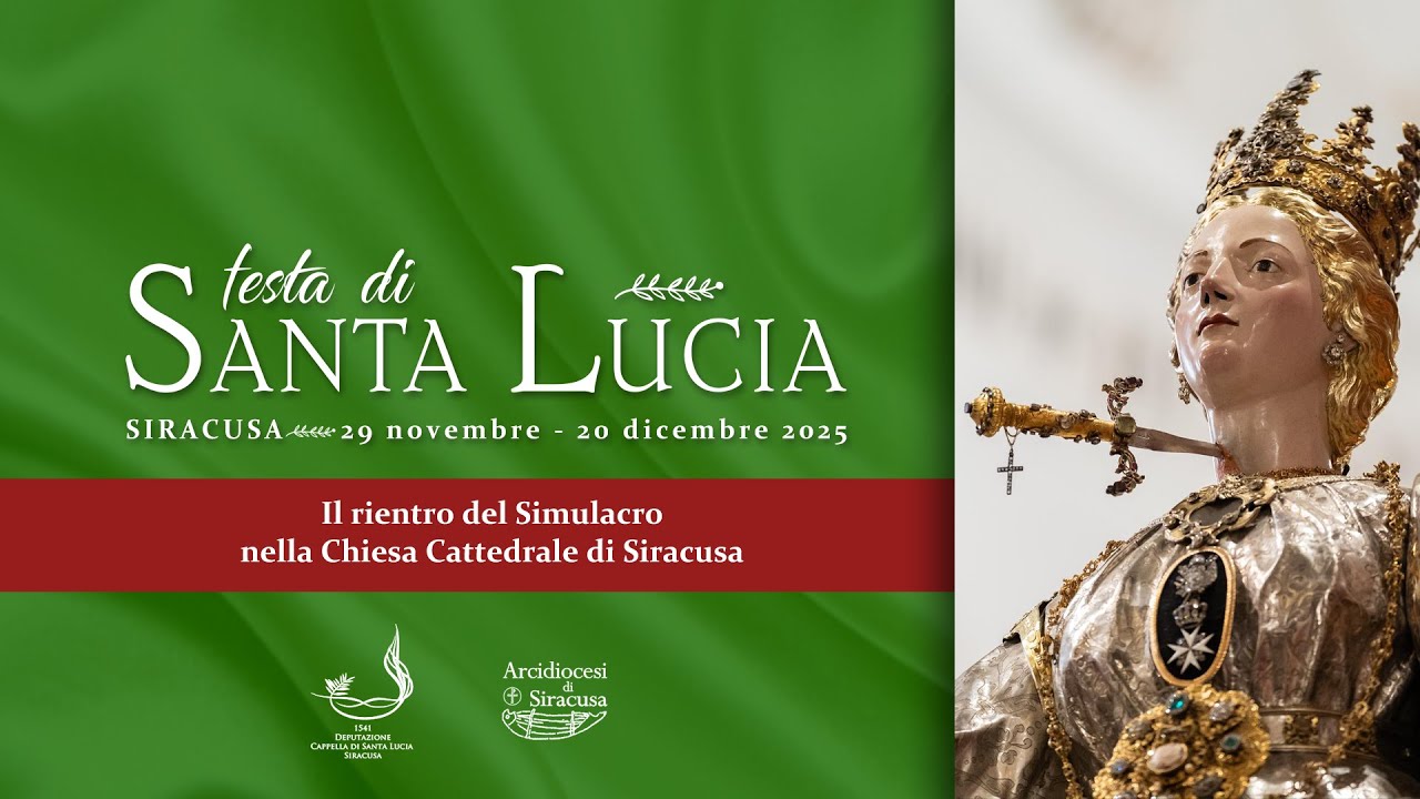 Il rientro del Simulacro di Santa Lucia nella Chiesa Cattedrale di Siracusa