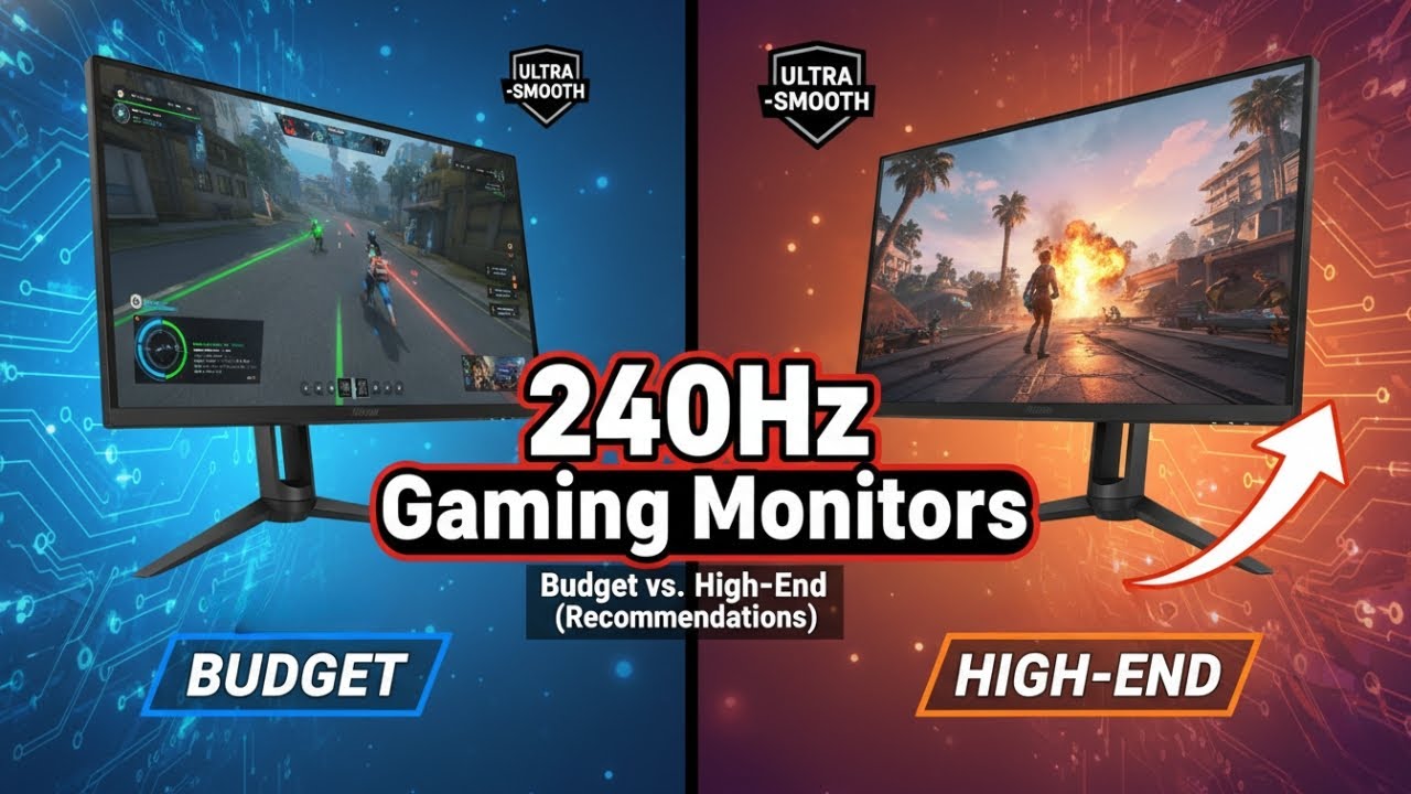Top 5 Best 240Hz Gaming Monitors In 2026 Buying Guide YouTube 
