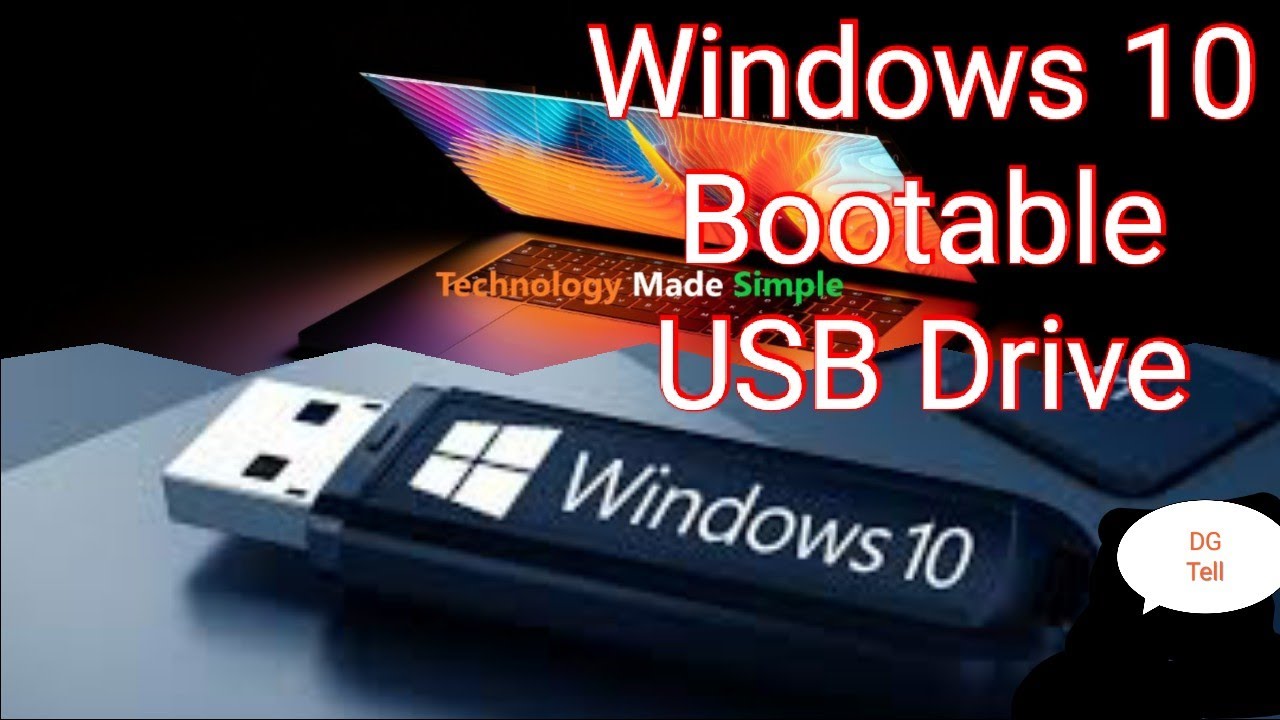 how to make a usb drive bootable for windows 10