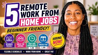 5 Legit Remote Jobs You Can Apply for Today | Beginner Friendly & Weekly Pay