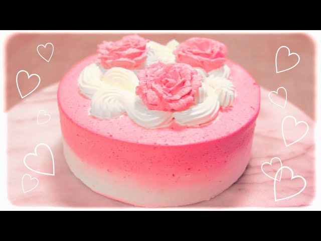 野菜ビーツのケーキ【グルテンフリー】作り方＊ナッペ＊バラ絞りで可愛くデコレーション＊からだに優しいお菓子＊How to make a beet cake＊Gluten free
