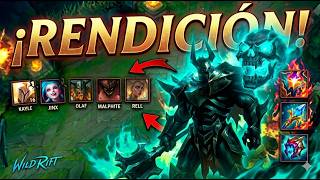 ¡PIDIERON RENDIRSE! Mordekaiser vs 5 es simplemente JUSTO Lol wildrift