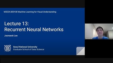 Lecture 13. Recurrent Neural Networks