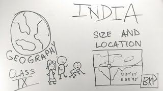 India Size And Location - ep01 - BKP | Class 9 geography chapter 1 full explanation in hindi | CBSE