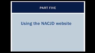 Post Deposit and Using the NACJD Website