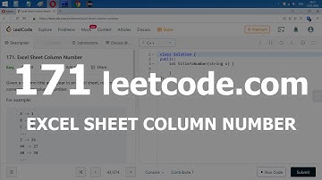 Разбор задачи 171 leetcode.com Excel Sheet Column Number. Решение на C++