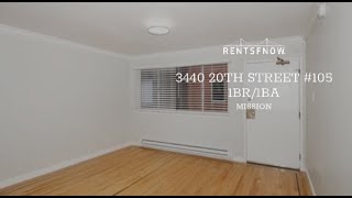 3440 20th Street #105, San Francisco CA | 1 Bedroom 1 Bath