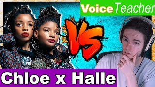Chloe X Halle Tiny Desk Concert - Voice Teacher REACTS (part 1)